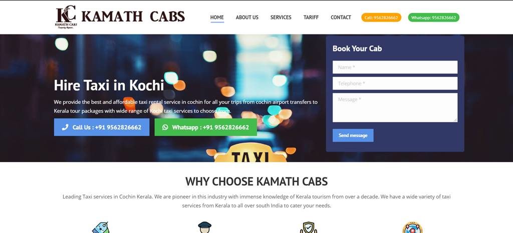 kamath cabs seo client